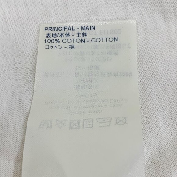 Louis Vuitton White Printed Cotton Round-Neck Short-Sleeve T-Shirt M Size Made I - Picture 3 of 8